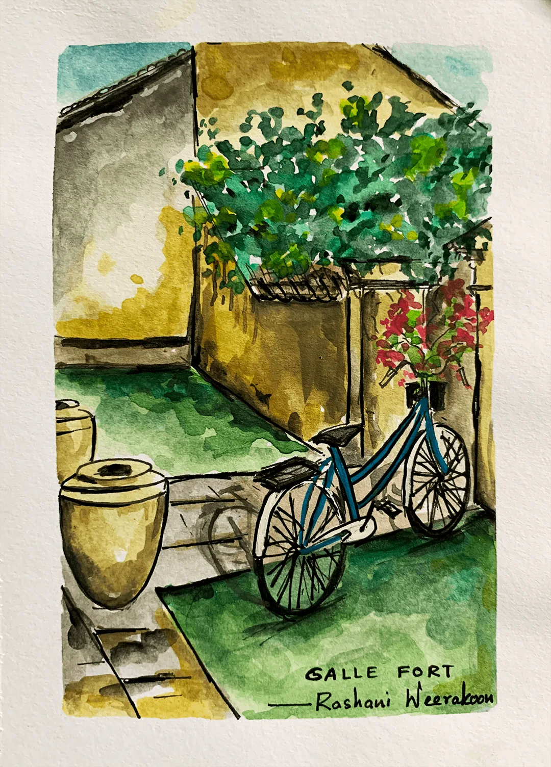My sketchbook never says no to Galle Fort