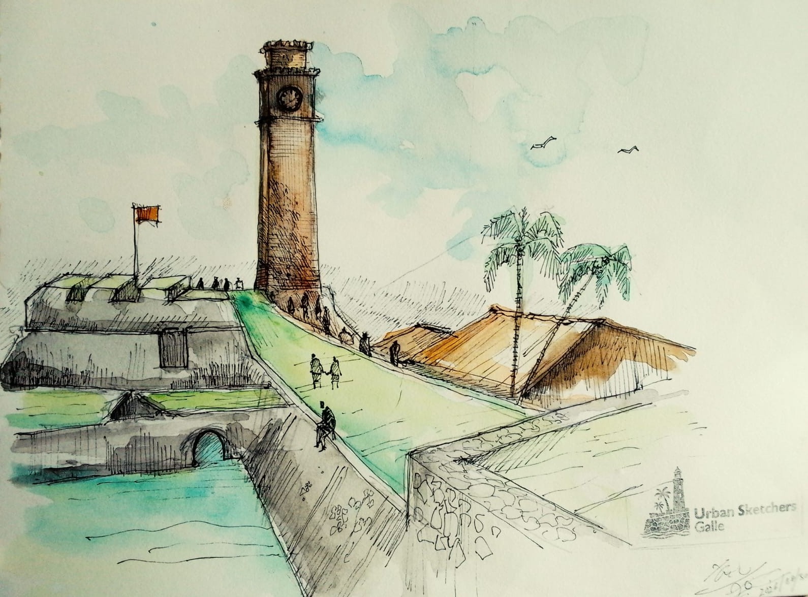 Galle fort clock tower